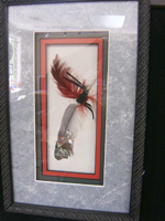 triple matted feather